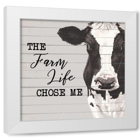 The Farm Life White Modern Wood Framed Art Print by Green, Jenny