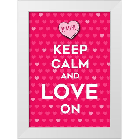Be Mine White Modern Wood Framed Art Print by Quach, Anna