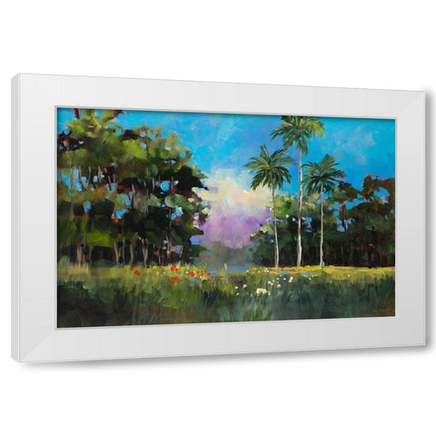 Island on the Coast White Modern Wood Framed Art Print by Slivka, Jane