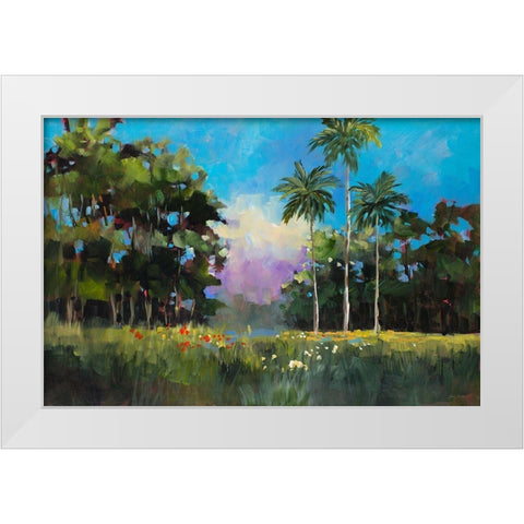 Island on the Coast White Modern Wood Framed Art Print by Slivka, Jane