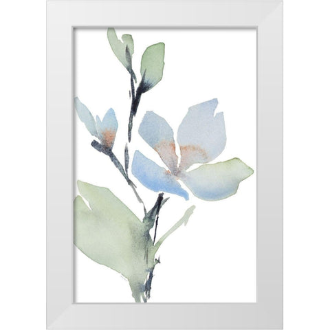 Glowing Blooms II White Modern Wood Framed Art Print by Loreth, Lanie