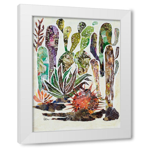 Desert Garden II White Modern Wood Framed Art Print by Ritter, Gina