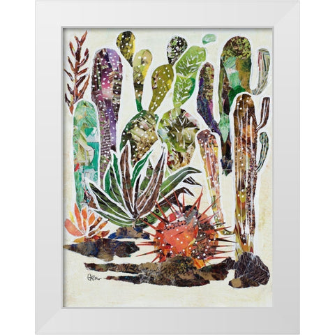 Desert Garden II White Modern Wood Framed Art Print by Ritter, Gina