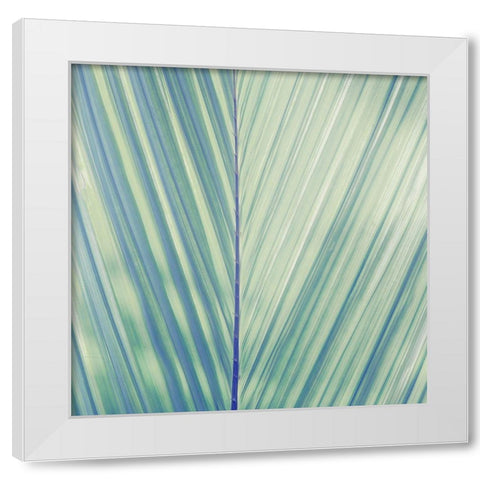 Vintage Palm Leaf I White Modern Wood Framed Art Print by Mansfield, Kathy