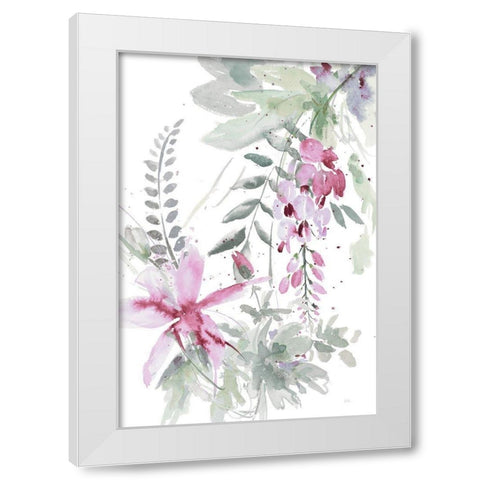 Spring Glicinia I White Modern Wood Framed Art Print by Pinto, Patricia