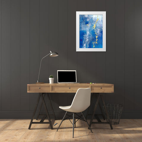 From Above I White Modern Wood Framed Art Print by Diannart