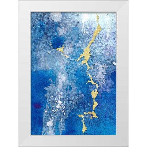 From Above I White Modern Wood Framed Art Print by Diannart