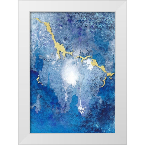 From Above II White Modern Wood Framed Art Print by Diannart
