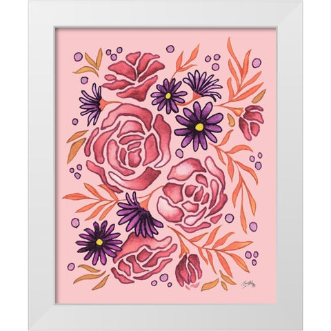 Spring and Floral III White Modern Wood Framed Art Print by Medley, Elizabeth