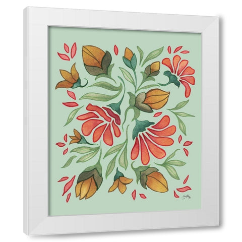 Spring and Floral IV White Modern Wood Framed Art Print by Medley, Elizabeth