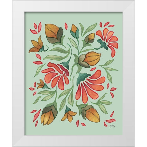 Spring and Floral IV White Modern Wood Framed Art Print by Medley, Elizabeth