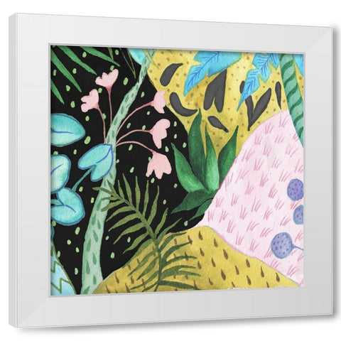 In the Tropics I White Modern Wood Framed Art Print by Medley, Elizabeth