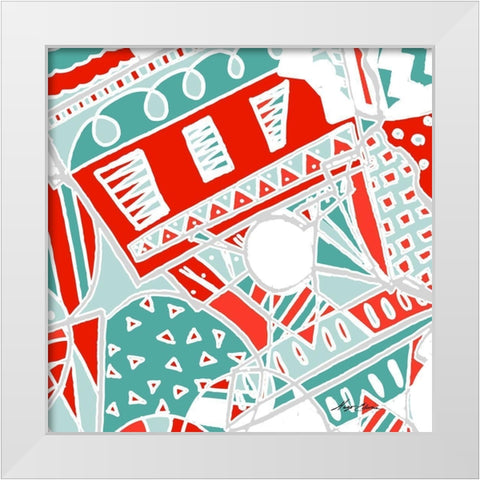 Uptown Funk II White Modern Wood Framed Art Print by Edwins, Hugo