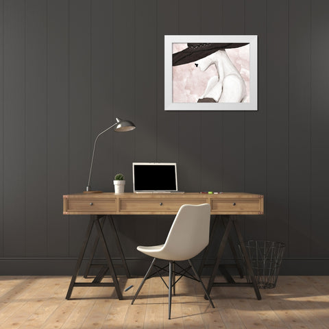 Trendy Lady White Modern Wood Framed Art Print by Ritter, Gina