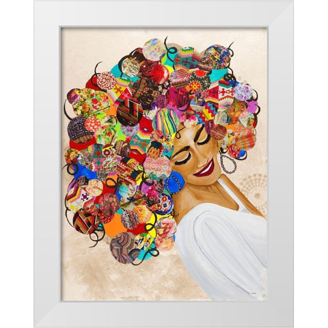 Radiant Queen White Modern Wood Framed Art Print by Ritter, Gina