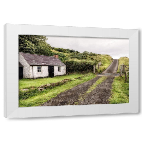 Countryside White Modern Wood Framed Art Print by Amos, Andy