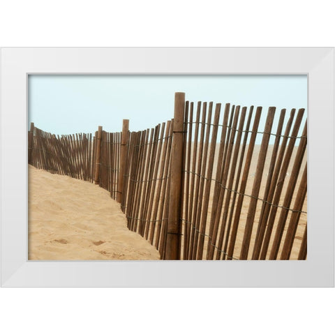 Beach Views White Modern Wood Framed Art Print by Bill Carson Photography