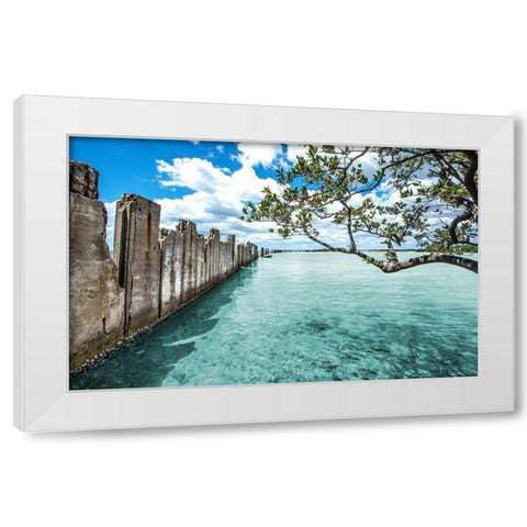 Crystal Clear Paradise White Modern Wood Framed Art Print by Bill Carson Photography