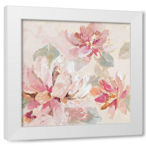 Blushing Spring I White Modern Wood Framed Art Print by Loreth, Lanie