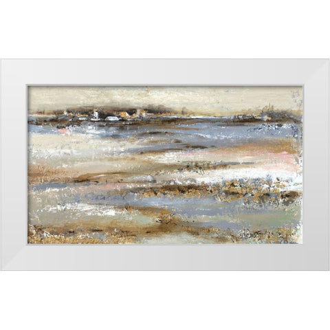 In the Distance White Modern Wood Framed Art Print by Pinto, Patricia