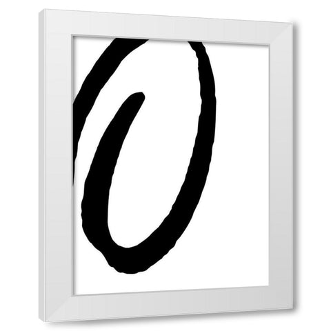 Modern Xs and Os II White Modern Wood Framed Art Print by SD Graphics Studio