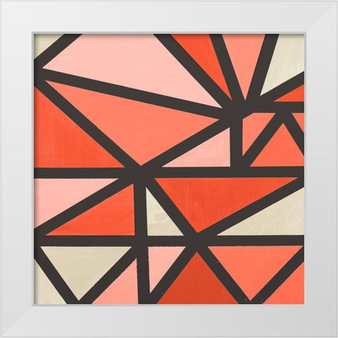 Mindful Peachy II White Modern Wood Framed Art Print by Bryant, Susan
