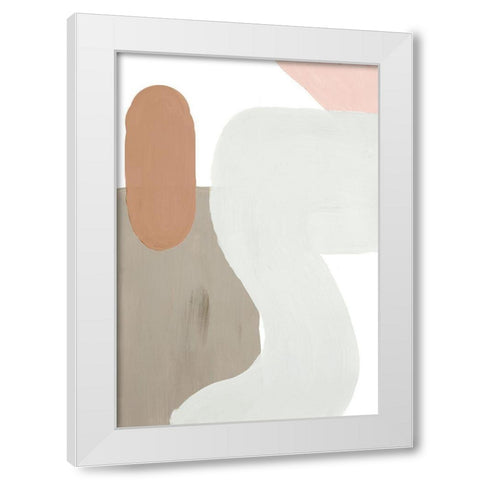 Spirit Shapes I White Modern Wood Framed Art Print by Bryant, Susan