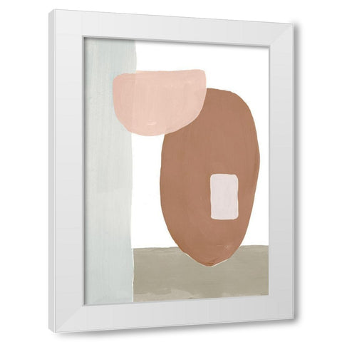 Spirit Shapes II White Modern Wood Framed Art Print by Bryant, Susan