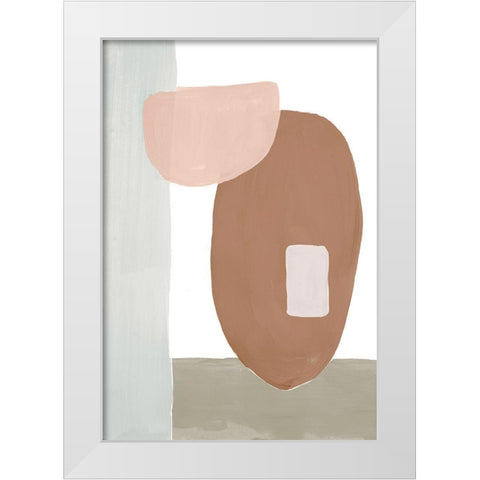 Spirit Shapes II White Modern Wood Framed Art Print by Bryant, Susan