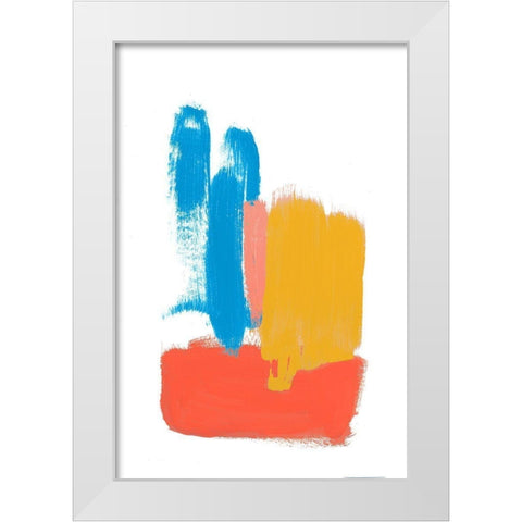 Colorful Mindful Art II White Modern Wood Framed Art Print by Bryant, Susan