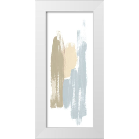 Soft Abstract Panel I White Modern Wood Framed Art Print by Bryant, Susan