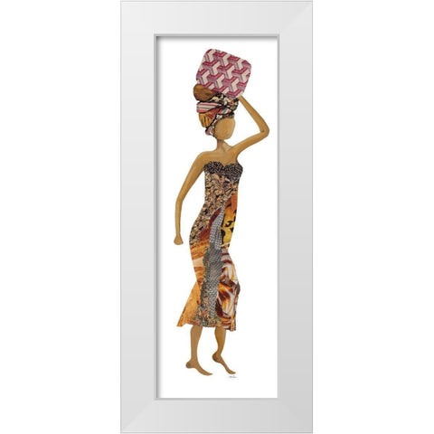 Xhose Woman of Pottery II White Modern Wood Framed Art Print by Ritter, Gina
