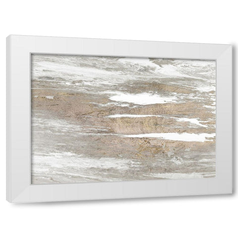 Neutral Oasis White Modern Wood Framed Art Print by Gonzalez, Roberto