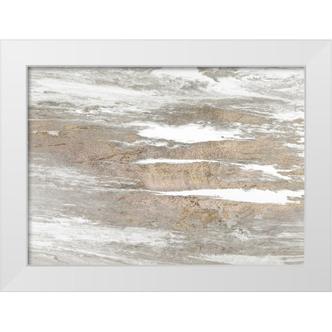 Neutral Oasis White Modern Wood Framed Art Print by Gonzalez, Roberto