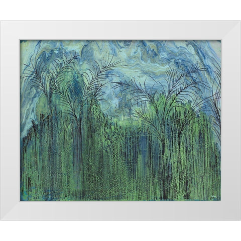 Tropic Storm White Modern Wood Framed Art Print by Gonzalez, Roberto