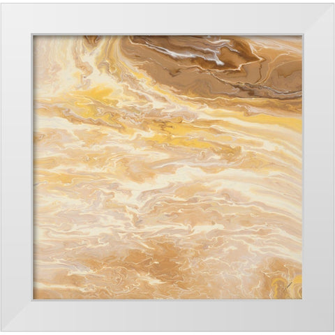 Oasis White Modern Wood Framed Art Print by Gonzalez, Roberto