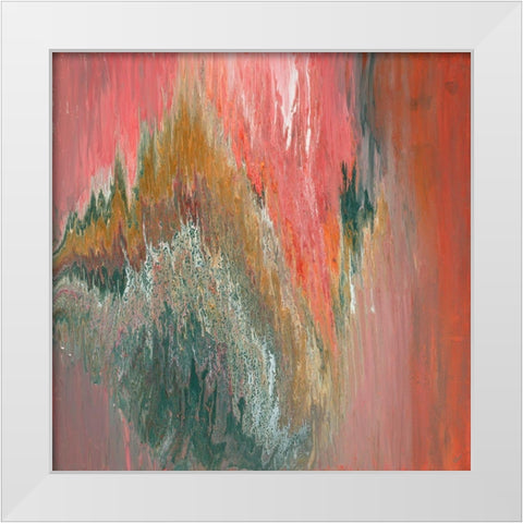 Waters Edge White Modern Wood Framed Art Print by Gonzalez, Roberto