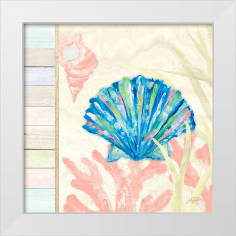 Pastel Coastal II White Modern Wood Framed Art Print by DeRice, Julie