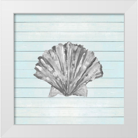 Coastal on Blue Wood II White Modern Wood Framed Art Print by DeRice, Julie