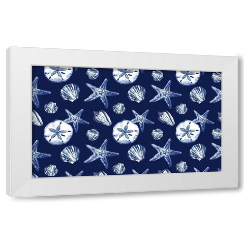 Deep Ocean Treasures White Modern Wood Framed Art Print by Gaynor, Janice