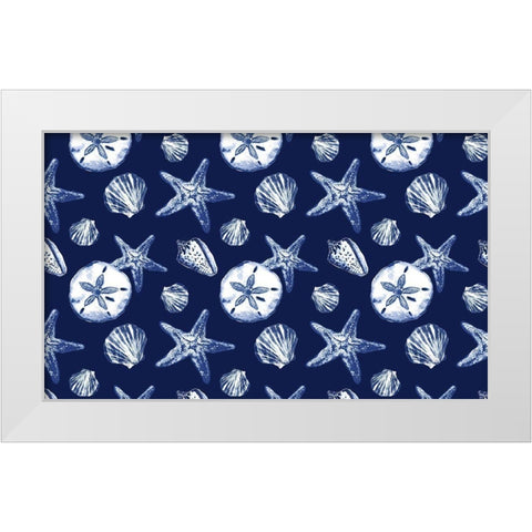 Deep Ocean Treasures White Modern Wood Framed Art Print by Gaynor, Janice