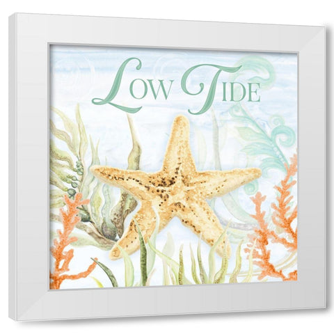 Low Tide White Modern Wood Framed Art Print by Gaynor, Janice