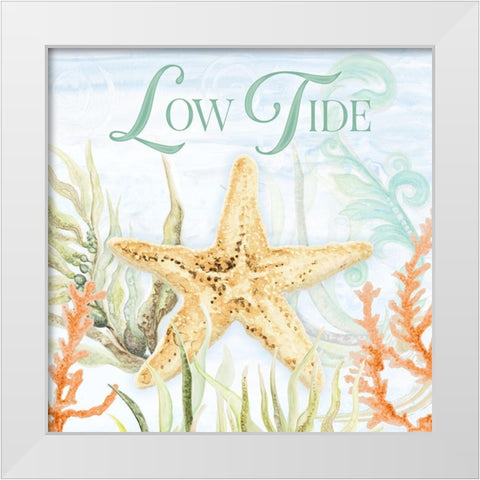 Low Tide White Modern Wood Framed Art Print by Gaynor, Janice