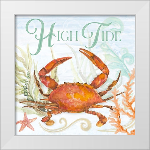 High Tide White Modern Wood Framed Art Print by Gaynor, Janice