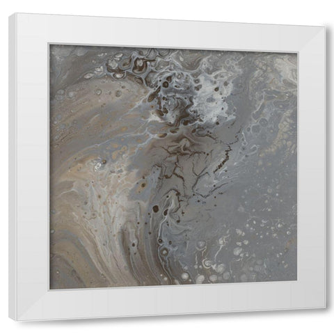 Modern Flow I White Modern Wood Framed Art Print by Hakimipour, Tiffany