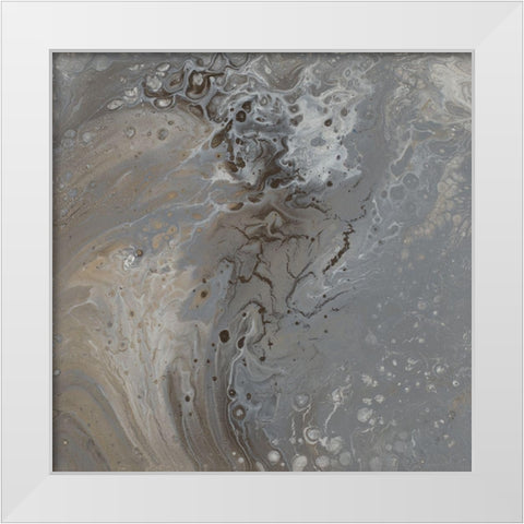 Modern Flow I White Modern Wood Framed Art Print by Hakimipour, Tiffany