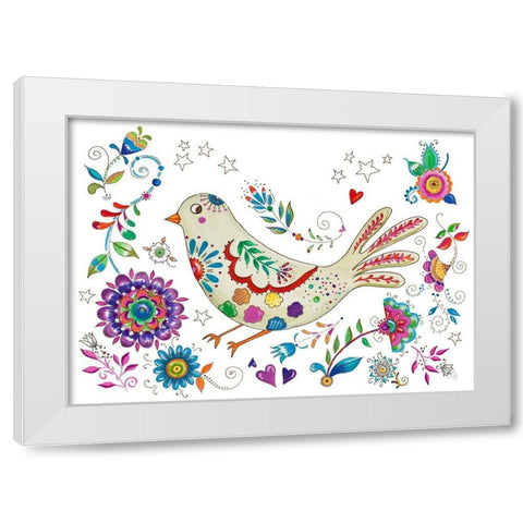 Living La Vida Loca White Modern Wood Framed Art Print by Del Sol, Ani