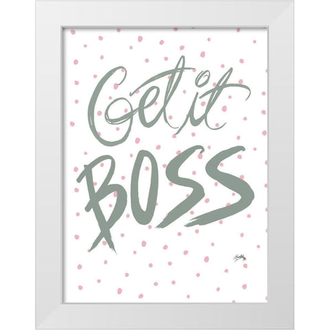 Boss Lady I White Modern Wood Framed Art Print by Medley, Elizabeth