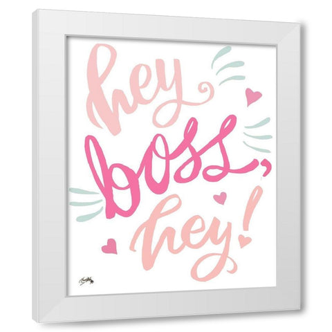 Boss Lady II White Modern Wood Framed Art Print by Medley, Elizabeth