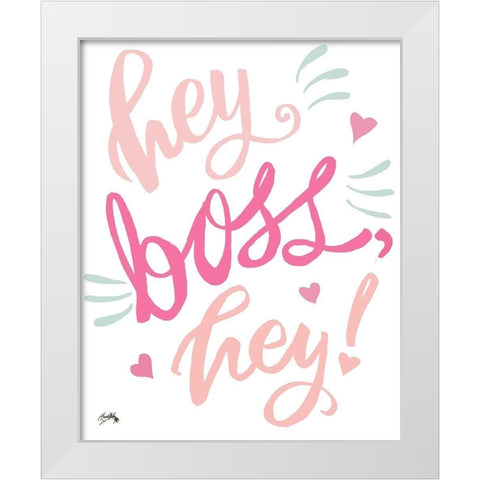 Boss Lady II White Modern Wood Framed Art Print by Medley, Elizabeth